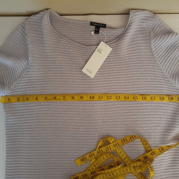 Eileen Fisher Organic Linen/Cotton Knit Top NWT - Picture 9 of 13